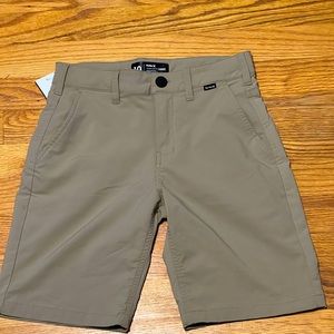 Size 10 Khaki shorts, Hurley, Nike